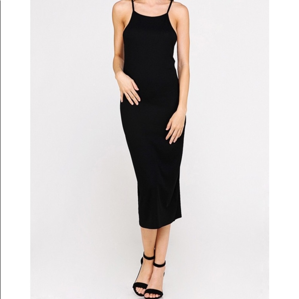 Spaghetti strap long dress
